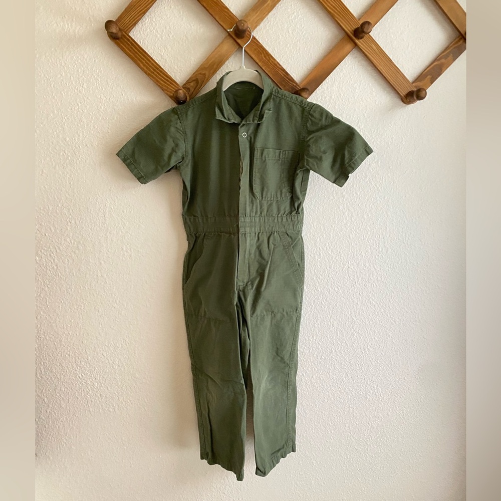 Hey Gang Green Jumpsuit - Kids 4/5